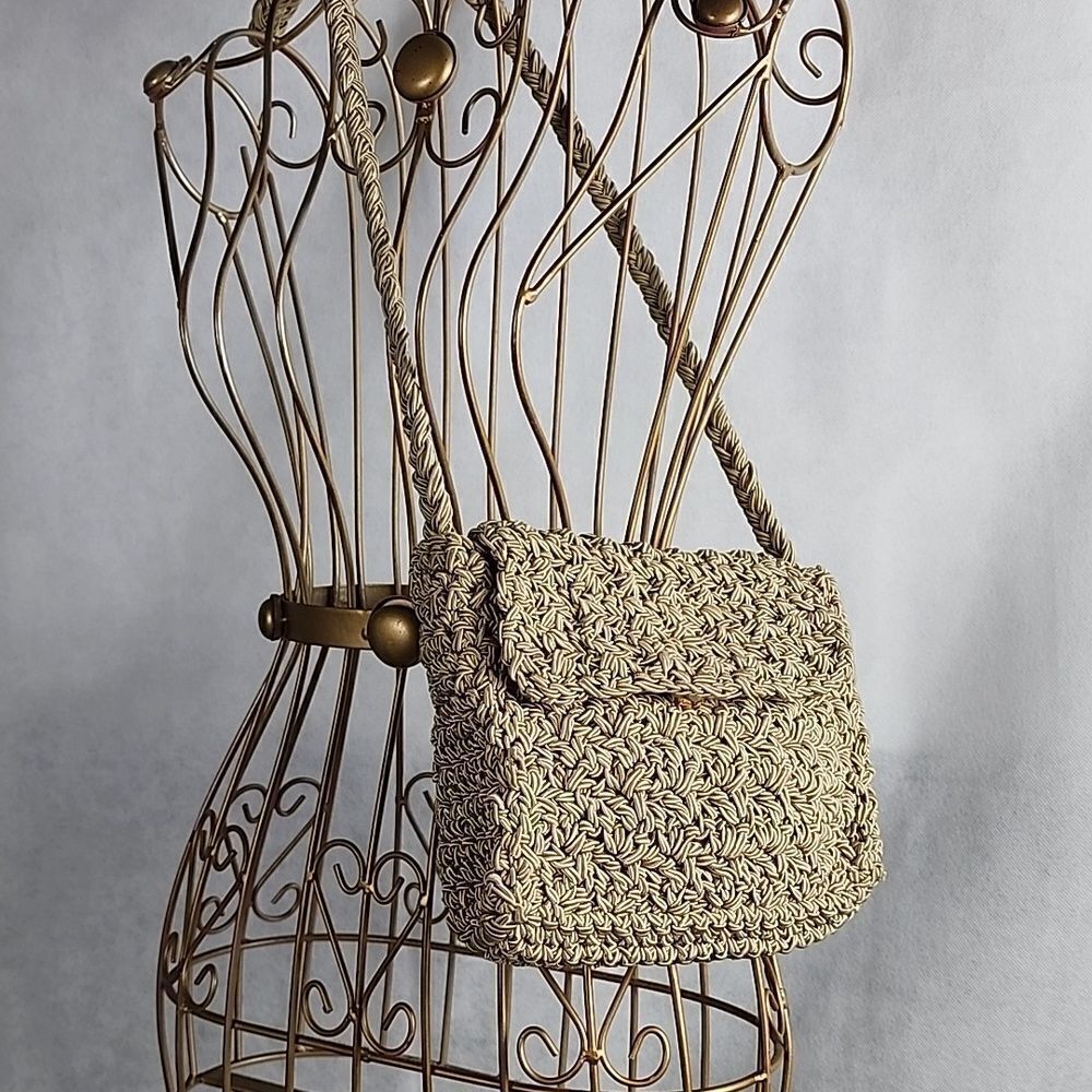 Lux Italian Bag Carrie Forbes Vintage Crochet Crossbody Euro Summer